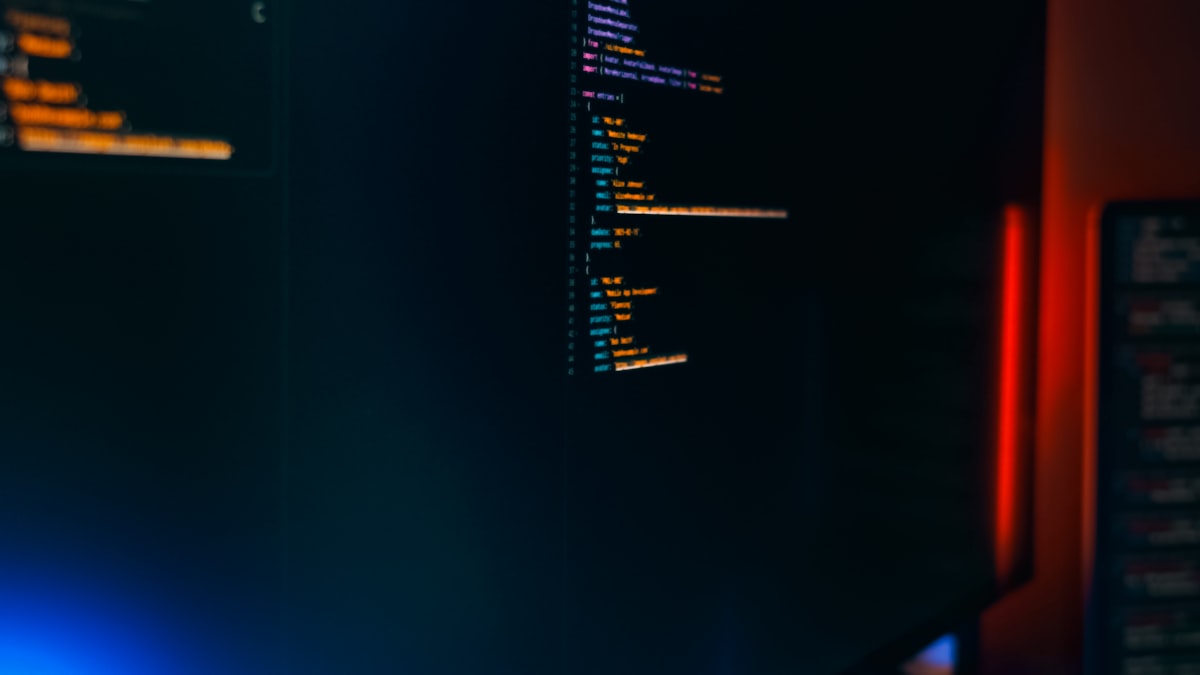 Abstract terminal interface mockup — generic stock imagery representing developer tooling and CLI workflows