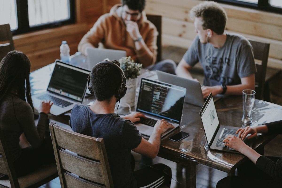 A distributed team collaborating remotely — the exact scenario Zed's built-in multiplayer editing is designed for